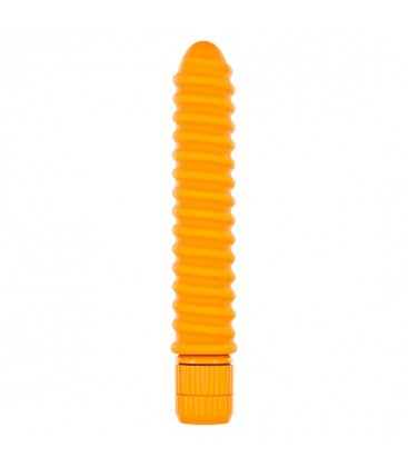 FUNKY VIBRADOR RIBETEADO NARANJA