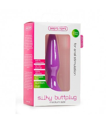 SILKY BUTTPLUG MEDIANO MORADO