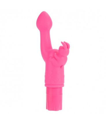 SILICONE CONEJITO VIBRADOR KISS ROSA