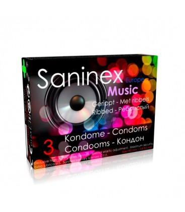 SANINEX MUSIC ESTRIADO AROMATICO FRUTAL 3 UDS