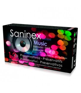 SANINEX MUSIC ESTRIADO AROMATICO FRUTAL 12 UDS