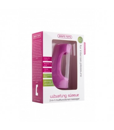 VIBRATING FUNDA PARA EL PENE 2 IN 1 MULTIFUNCIONAL MASAJEADOR ROSA