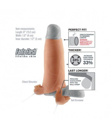 FUNDA PARA EL PENE CON VIBRADOR Y DOBLE ESTIMULACIoN