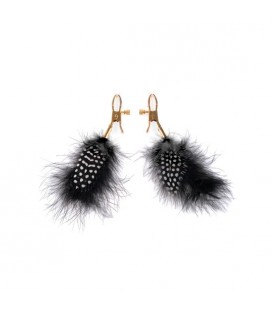 FETISH FANTASY GOLD PINZAS PARA LOS PEZONES CON PLUMAS