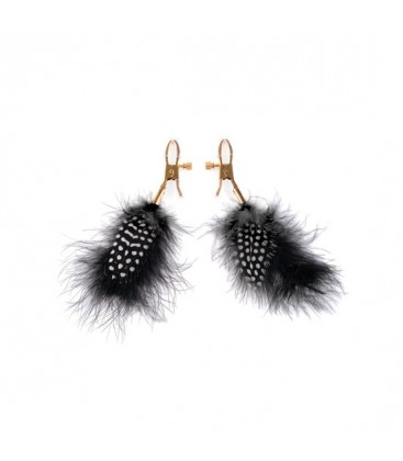 FETISH FANTASY GOLD PINZAS PARA LOS PEZONES CON PLUMAS