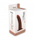 DILDO REAL RAPTURE VIBRADOR MARRON 7 INCH