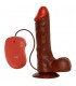 DILDO REAL RAPTURE VIBRADOR MARRON 85 INCH