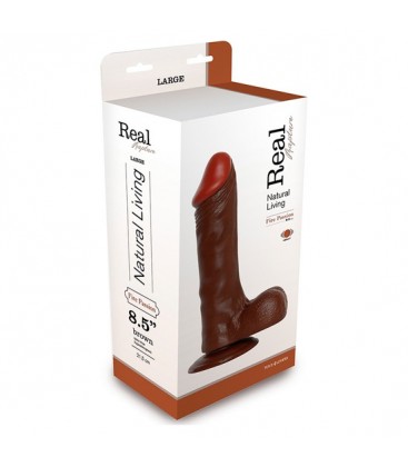 DILDO REAL RAPTURE VIBRADOR MARRON 85 INCH