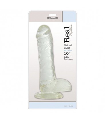 DILDO REAL RAPTURE TRANSPARENTE 10 INCH