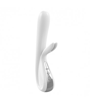 OVO K5 VIBRADOR CONEJITO BLANCO CROMADO