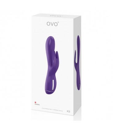 OVO K3 VIBRADOR CONEJITO LILA