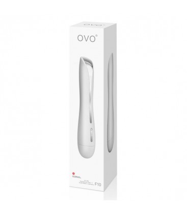 OVO F10 VIBRADOR BLANCO CROMADO