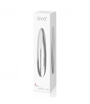 OVO F11 VIBRADOR BLANCO CROMADO