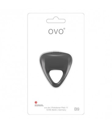 OVO B9 ANILLO VIBRADOR GRIS