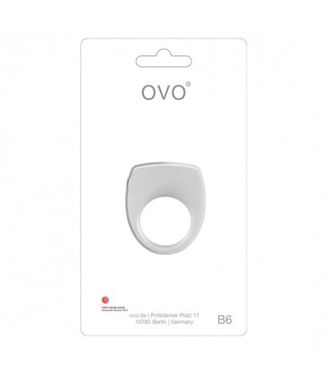 OVO B6 ANILLO VIBRADOR BLANCO