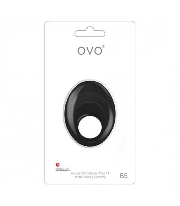 OVO B5 ANILLO VIBRADOR NEGRO