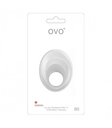 OVO B5 ANILLO VIBRADOR BLANCO