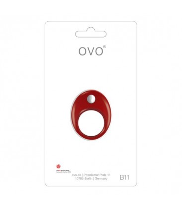 OVO B11 ANILLO VIBRADOR ROJO