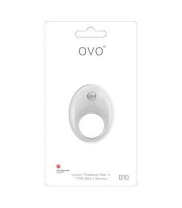 OVO B11 ANILLO VIBRADOR BLANCO