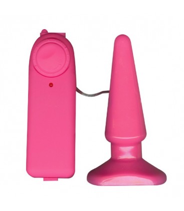 FUNKY VIBRATING BUTTPLUG PLUG ANAL VIBRADOR ROSA