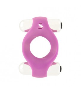 ANILLO DOBLE VIBRADOR ROSA