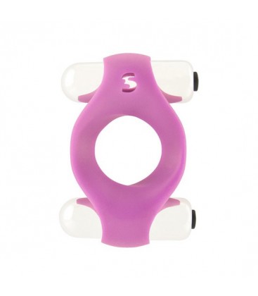 ANILLO DOBLE VIBRADOR ROSA