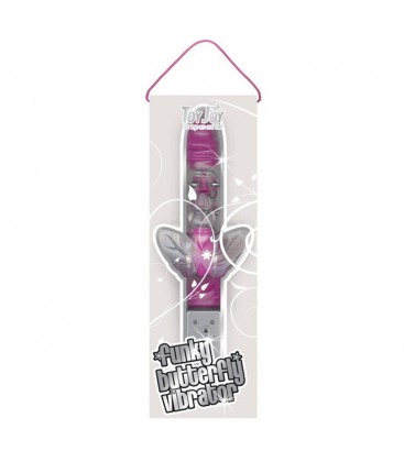 FUNKY BUTTERFLY VIBRADOR RAMPANTE LILA