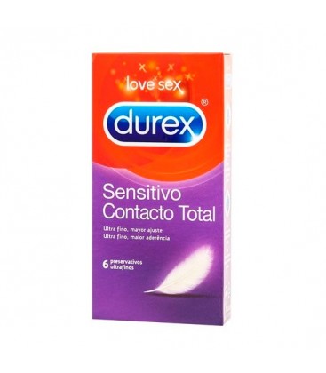 DUREX SENSITIVO CONTACTO TOTAL 6 UDS