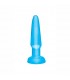 BASIX MINI PLUG ANAL DE GELATINA 9 CM AZUL