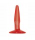 BASIX MINI PLUG ANAL DE GELATINA 9 CM ROJO