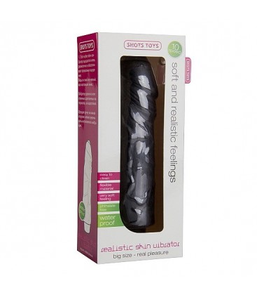 VIBRADOR REALISTICO TACTO REAL GRANDE NEGRO