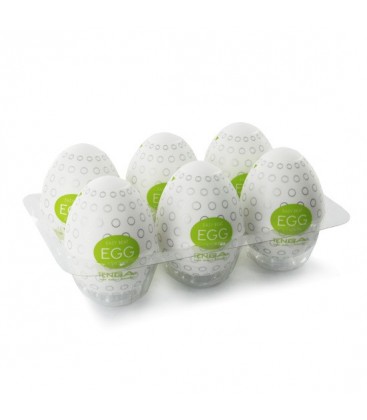 TENGA HUEVO MASTURBADOR VERDE HUEVERA 6 UDS