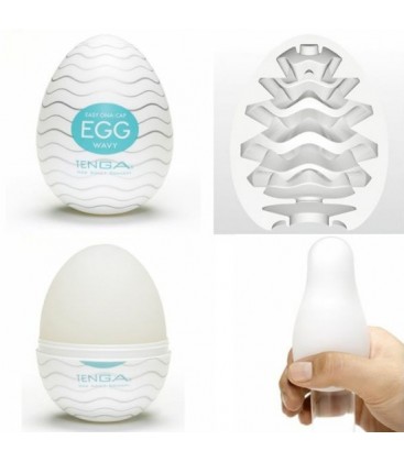 TENGA HUEVO MASTURBADOR AZUL HUEVERA 6 UDS