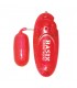 BASIX HUEVO VIBRADOR DE GELATINA ROJO