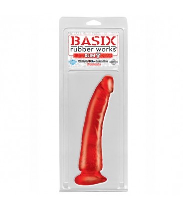 BASIX PENE DE GELATINA SLIM 19 CM ROJO