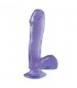 BASIX PENE DE GELATINA SUCCION LILA 19 CM