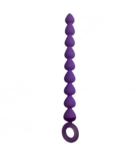 CADENA ANAL CON BOLAS LILA