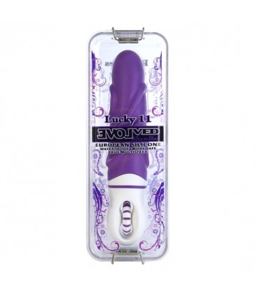 LUCKY 11 VIBRADOR SILICONA LILA