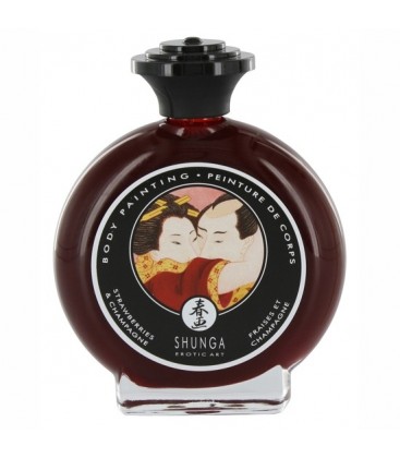 SHUNGA PINTURA CORPORAL DE FRESAS Y CHAMPAGNE