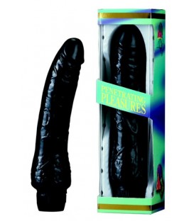 VIBRATOR DE GELATINA NEGRO 20 CM.