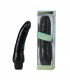 VINIL P SHAPE VIBRATOR BLACK PENE 20 CM