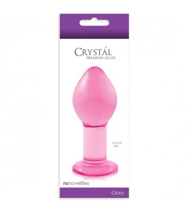 CRYSTAL DILDO LARGE ROSA