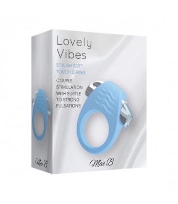 STYLISH ANILLO PARA EL PENE TACTO SUAVE AZUL