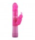 BUNNY OA VIBRADOR CONEJITO RAMPANTE CON LUNARES ROSA