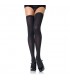 LEG AVENUE MEDIAS OPACAS DE NYLON NEGRO