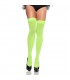 LEG AVENUE MEDIAS OPACAS DE NYLON VERDE NEON