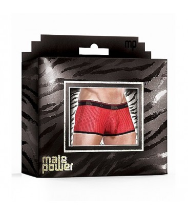 MALE POWER BOXER CROCHET ROJO