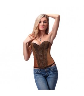 INTIMAX CORSET DORADO PURPURINA