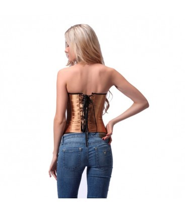 INTIMAX CORSET DORADO PURPURINA