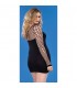 LEG AVENUE MINI VESTIDO SIN COSTURAS NEGRO